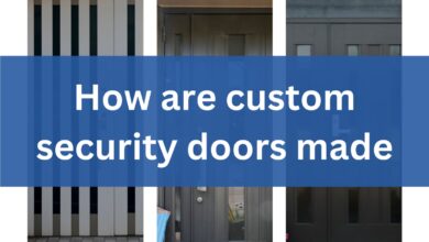 How are custom security doors made