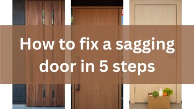 How to fix a sagging door in 5 steps