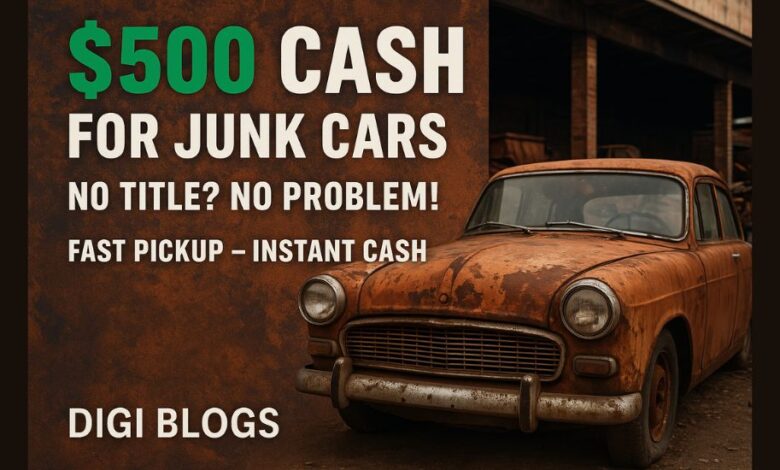 $500 Cash for Junk Cars Without Title